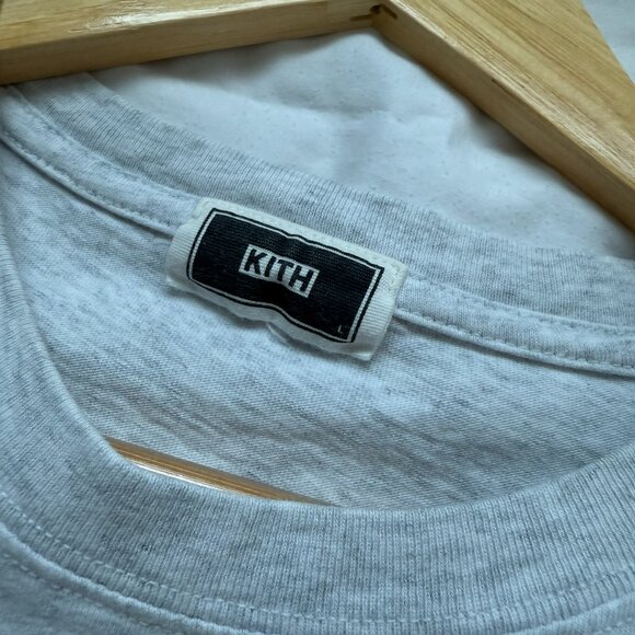 Kith LAX Tee (Classic Logo Tee) — Light Heather Grey - Picture 2 of 3